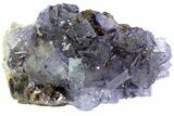 Cubic Fluorite Crystals on Sphalerite - Elmwood Mine #71944-1